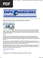 Microsoft Oferece Soluções Grátis Para MPEs Em Website « Empreendedores – O Blog Da Caixa