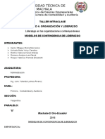 Unidad 4. Organizacion y Liderazgo - Modelos de Contingencia de Liderazgo