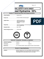 Catalyzed Hydrazine 35%