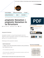 Asymptotic Notation - Asymptotic Notation in Data Structure FreeFeast PDF