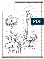 Virgen Fatima Dibujo