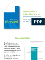 Introducción al Estilo APA: Citas, Referencias y Formato