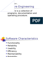 Software Engineering: Software Is A Collection of Programs, Documentation and Operating Procedure