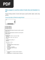 Write A Program To Count The Number of Words