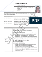 Cv Sample