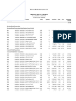 Transaction Statement: Reliance Wealth Management LTD