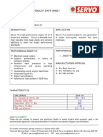 Servo 4T engine oil data sheet