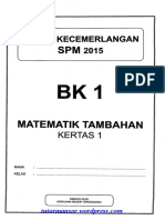 Add Math SPM Trial 2015 Terengganu P1ans