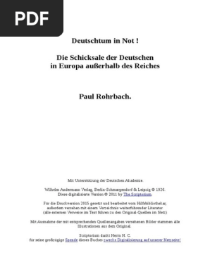deutschtum in not pdf