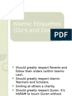 Islamic Etiquettes