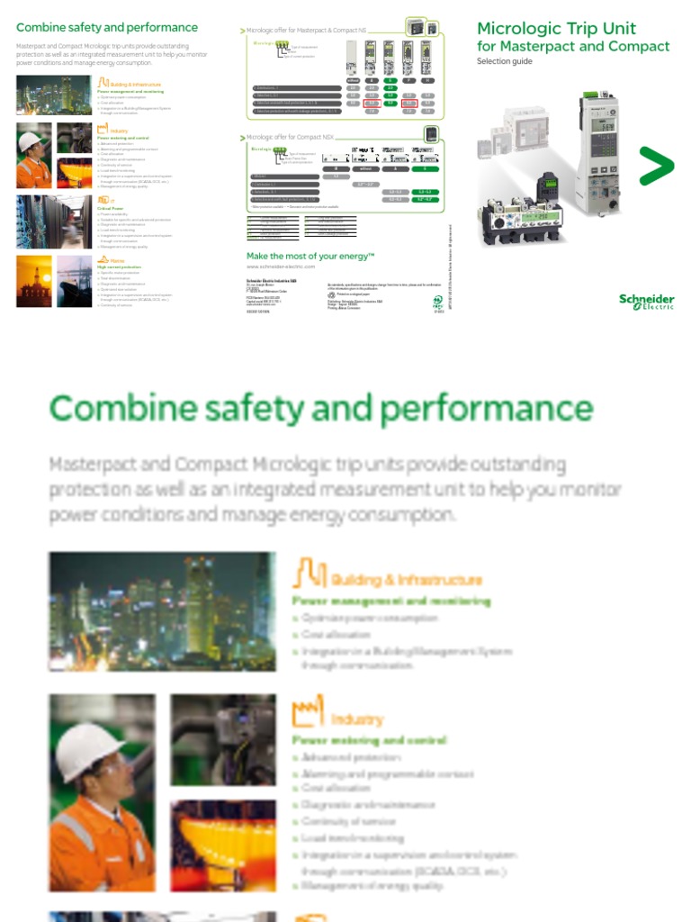 Micrologic Selection Guide | PDF | Electrical Engineering | Electricity