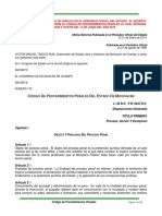 Código de Procedimientos Penales Del Estado Vigente PDF