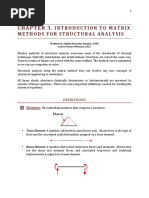 Introduction To Matrix Methods For Structural Analysis: Definitions Elements