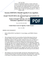 Susanna Johnson, Plaintiff-Appellee/cross-Appellant v. Joseph Velencsics, the Unnamed Legal Representative for the Estate of Joseph Yelecsics, Now Deceased, Defendant-Appellant/cross-Appellee, 38 F.3d 1220, 10th Cir. (1994)