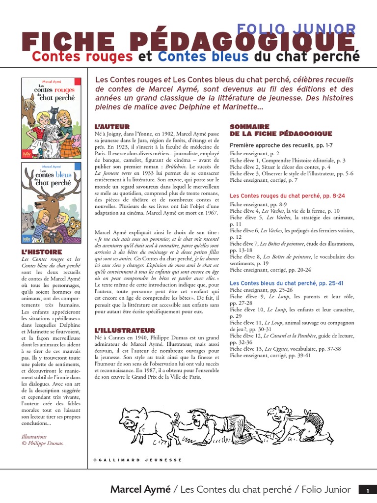 Les Contes Du Chat Perché Pdf Gratuit