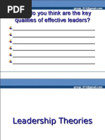 Download Leadership Theories by anoopjena121 SN31802035 doc pdf