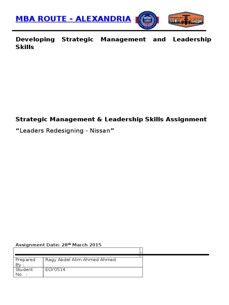 Strategic Management & Leadership at Nissan | PDF | Leadership ...