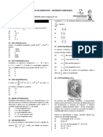 Lista de Exercícios - Complexos PDF