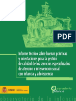 2009 Informe Tec Buenas Pract Calidad Atencion Infancia Adolescencia Dic 2008