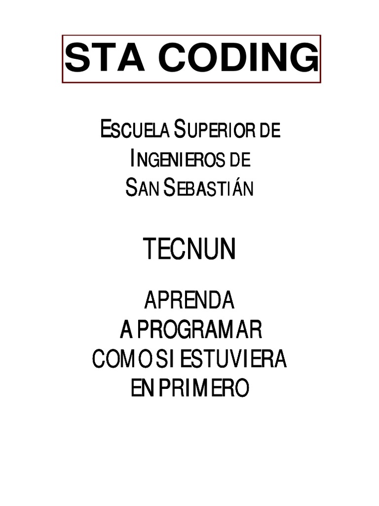 STACoding Aprende A Programar PDF | PDF