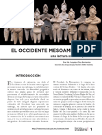 EL OCCIDENTE MESOAMERICANO, una lectura sobre su pasado. Dra. Ma. Ángeles Olay Barrientos Sección de Arqueología/Centro INAH Colima