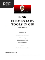 GIS 2 (Applications of Elementary Tools in GIS)