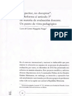 "Capacitar, No Decapitar". La Reforma Al Artículo 3o en Materia de Evaluación Docente. Un Punto de Vista Pedagógico