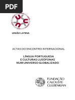 Actas Do Encontro Internacional Língua Portuguesa e Culturas Lusófonas Num Universo Globalizado
