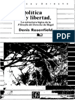 Rosenfield. Política y Libertad