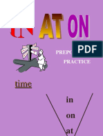 In on at Preposition Practice