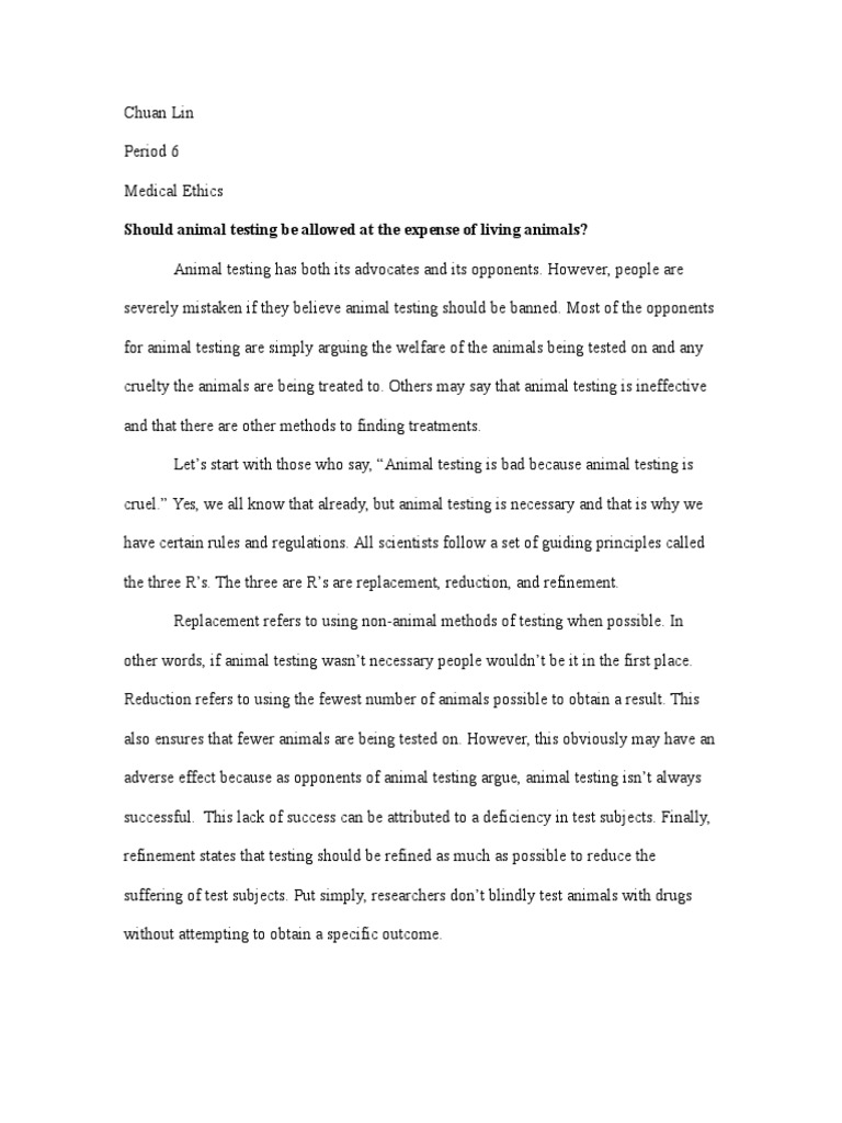 The Necessity of Animal Testing: Regulations, Success Rates, and the ...