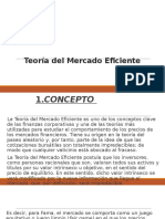 Teoría Del Mercado Eficiente