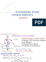 Ee 560 Mos Inverters: Static Characteristics: Continued