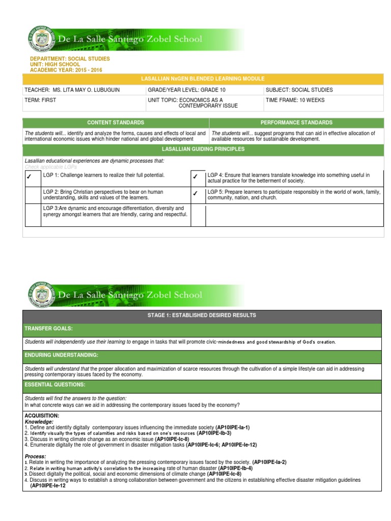 ss10 Term 1 Learning Module 1516 | PDF | Educational Technology | Community