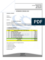 Cotizacion de Sistema de Malla A Tierra - Planta Agrolmos