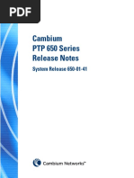 Cambium PTP 650 Series 01-41 System Release Notes