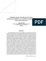 Cláusula Penal: Naturaleza de La Pena, Moderación Judicial y Su Posible Configuración Como Título Ejecutivo