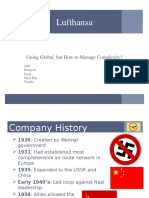 Lufthansa - Going Global, But How to Manage Complexity