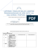 Format Laporan Penandaarasan