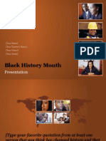 Black History Month Black History Month: Presentation