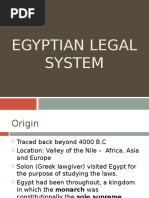 Egyptian Legal System