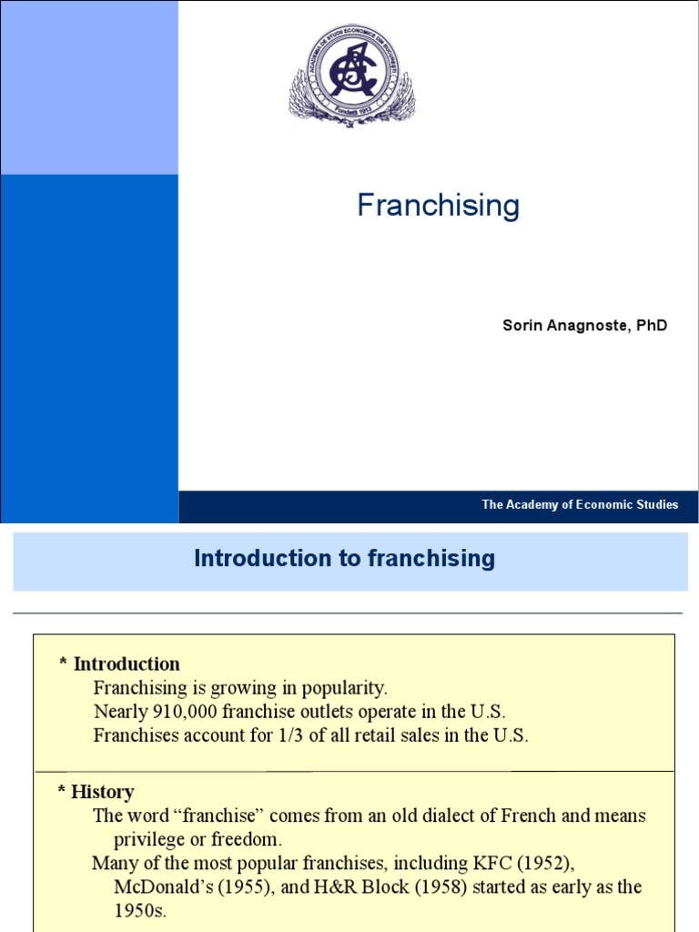 Understanding Franchising Basics | PDF | Franchising | Economies