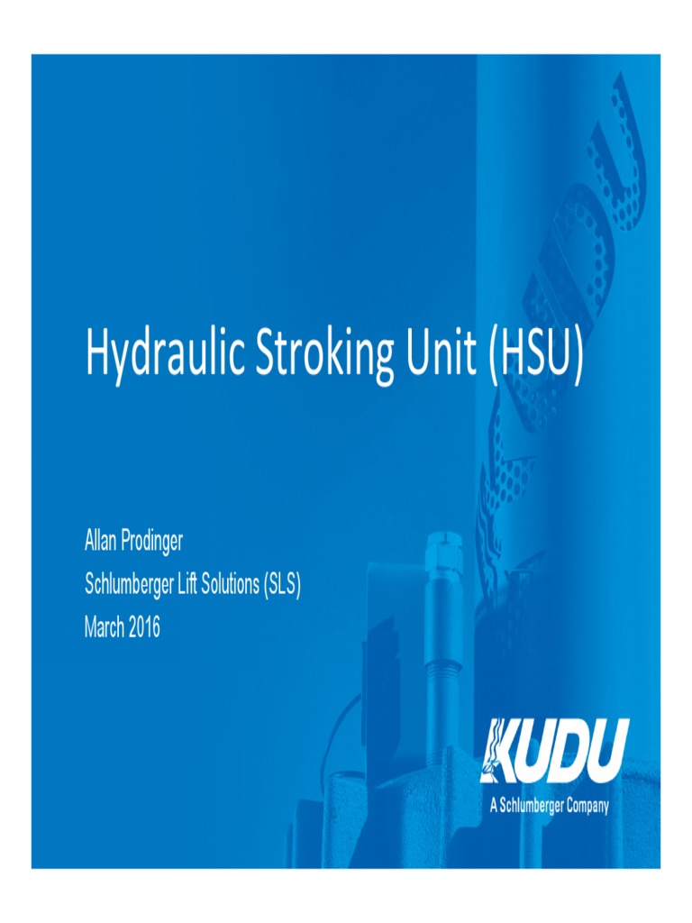 Optimizing Artificial Lift An Overview of the Schlumberger Hydraulic