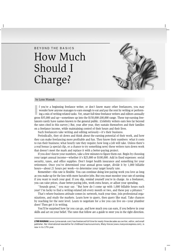 How Much Should I Charge Descargar gratis PDF Freelancer Screenplay