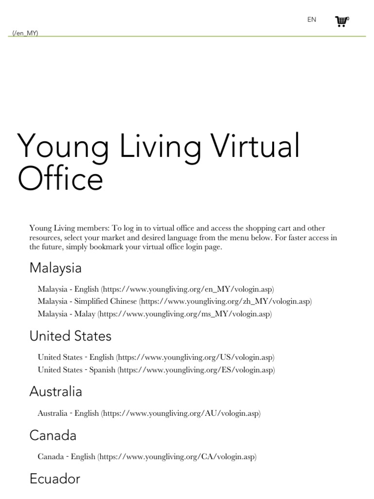 Young Living Virtual Office Young Living Essential Oils Pdf Malaysia