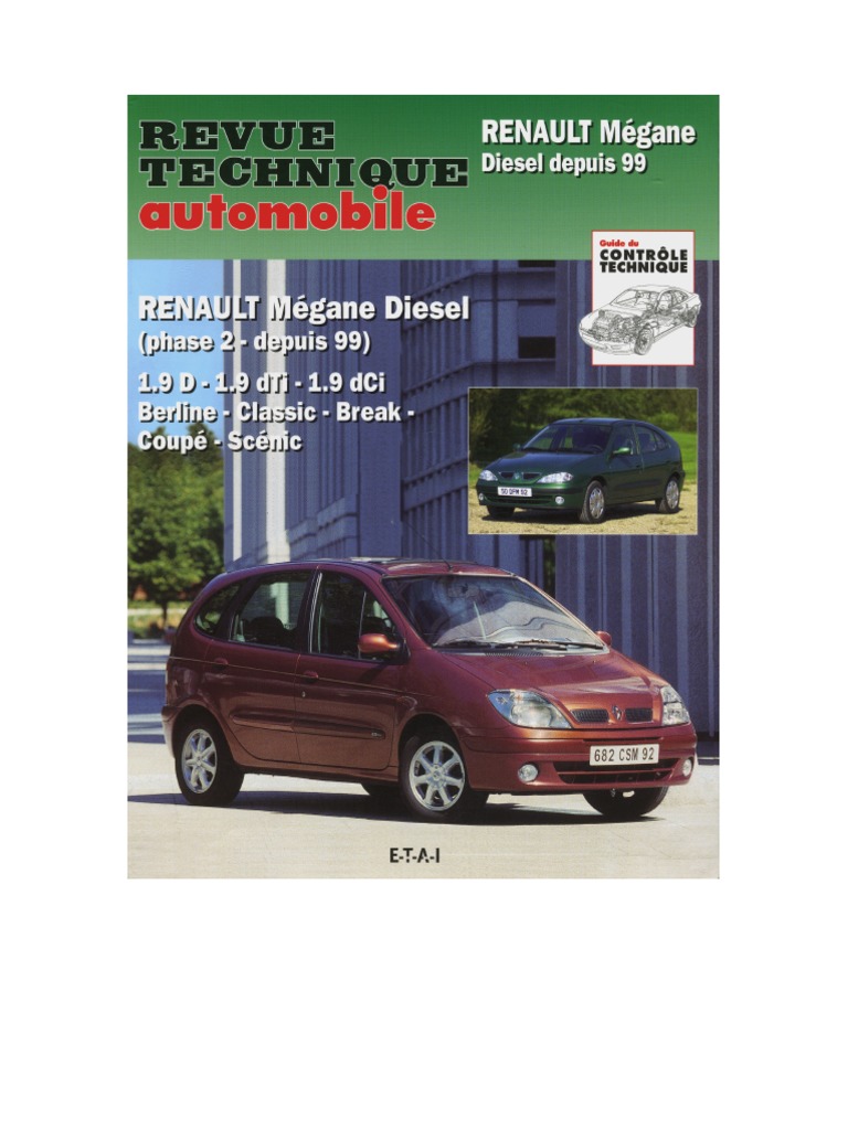 Revue Technique Scenic 1 Phase 2 Pdf Gratuit RTA Scénic-Megane | PDF