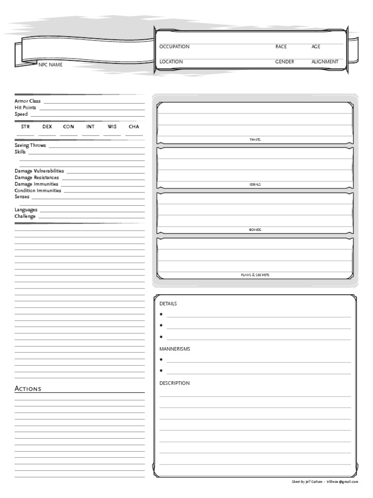 Occupation Details for NPCs | PDF | History