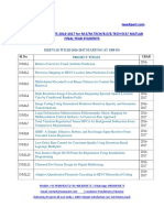 Ieee Matlab Projects Title List 2016 2017 Mtech