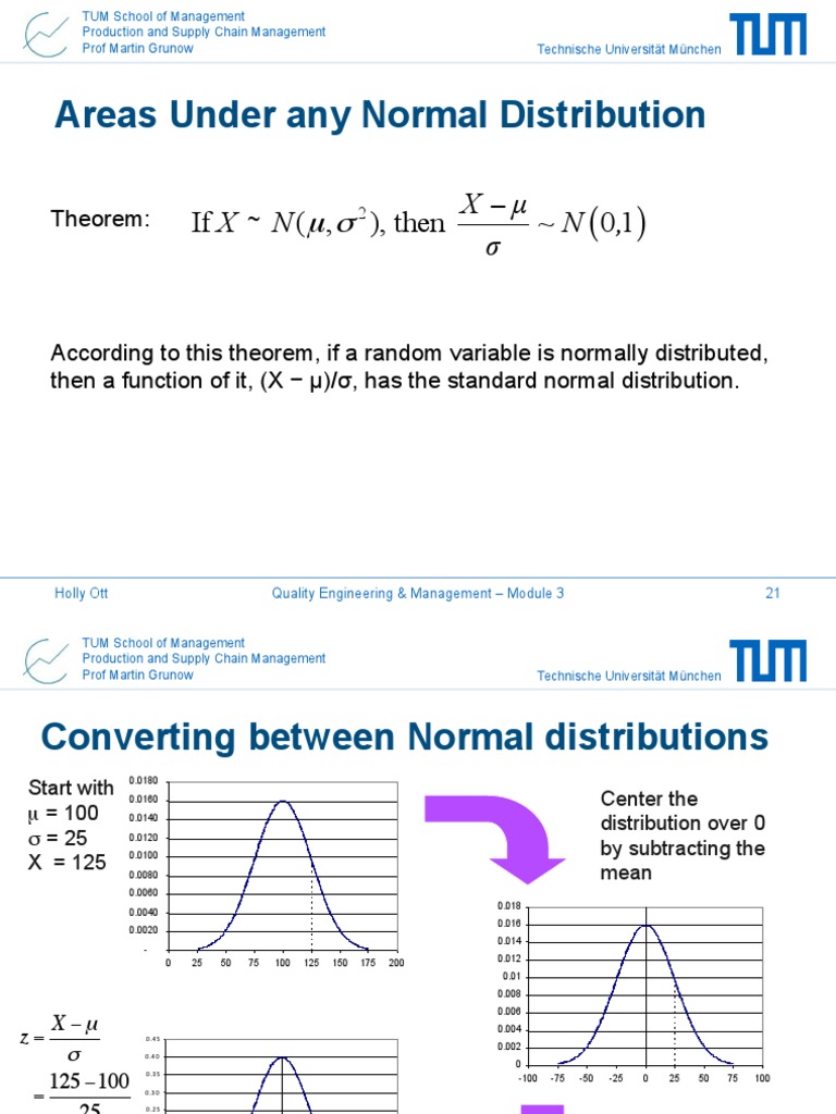 3-1-3 The Normal Distribution PDF | PDF | Normal Distribution ...