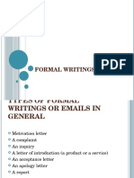 b2 Formal Writings